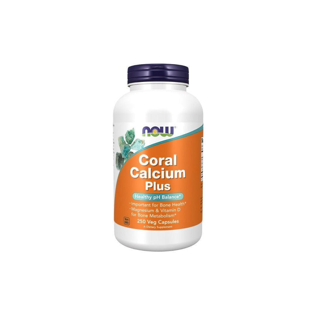 Korallen-Kalzium Plus 250 Veg-Kapseln Now Foods